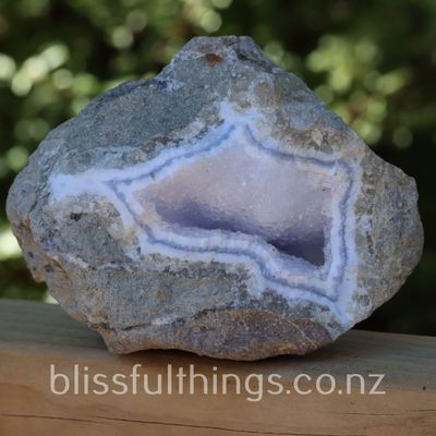 Blue Lace Agate Geode with Druse