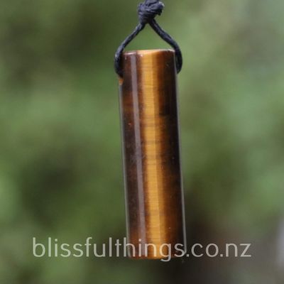 Tigers Eye Cylinder Necklace/Pendant