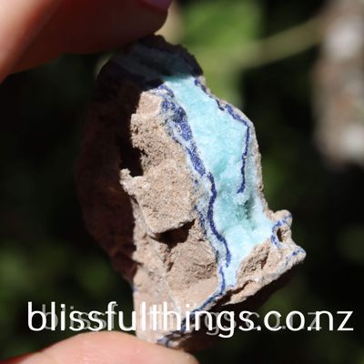 Azurite in Blue-Green Aragonite