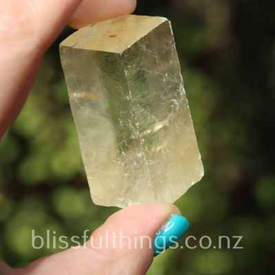 Honey Calcite Rhomb Cube (Iceland Spar)