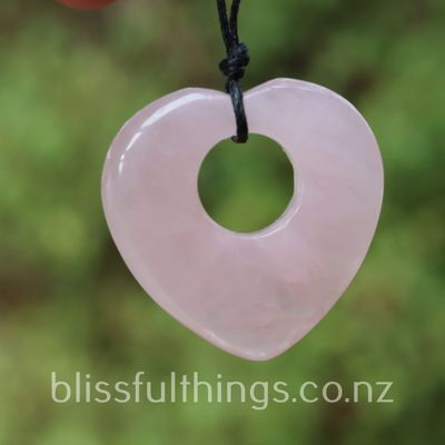 Rose Quartz Heart Pendant