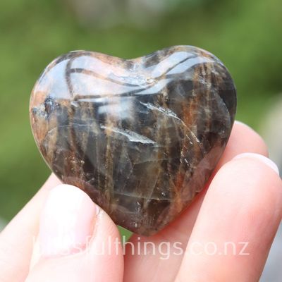 Black Moonstone Heart (small)