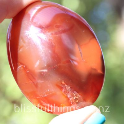 Carnelian Palm Stone