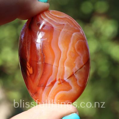 Carnelian Palm Stone