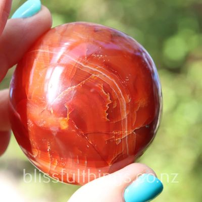 Carnelian Palm Stone