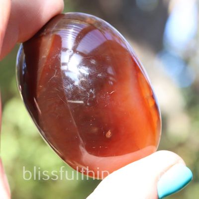 Carnelian Palm Stone