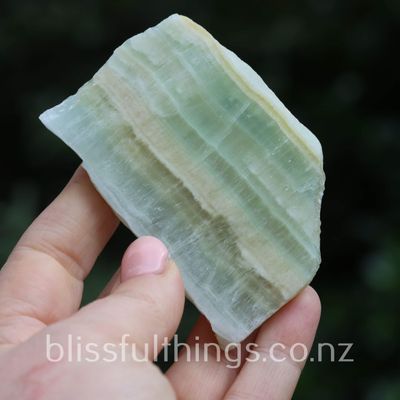 Pistachio Calcite Polished Slice