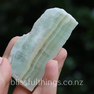 Pistachio Calcite Polished Slice