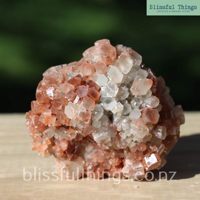 Sputnik Aragonite with Brown and White