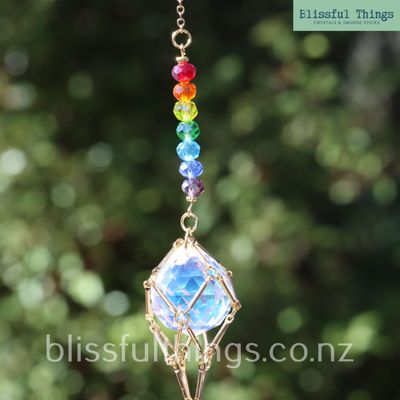 Rainbow Catcher with Gold Net