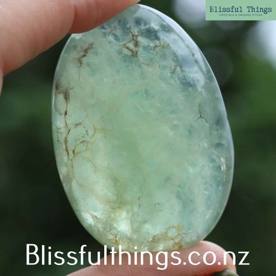 Green Fluorite Palm Stone