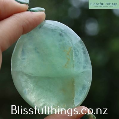 Green Fluorite Palm Stone