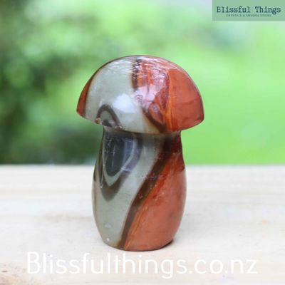 Polychrome Jasper Mushroom