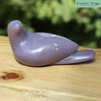 Lepidolite Carved Bird