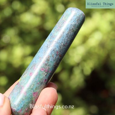 Ruby Kyanite with Fuchsite massage Wand