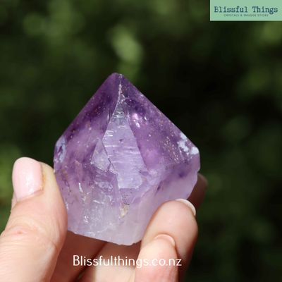 Amethyst Crystal with Cut Base