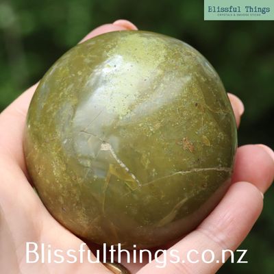 Green Opal Palm Stone