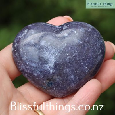 Lepidolite Heart