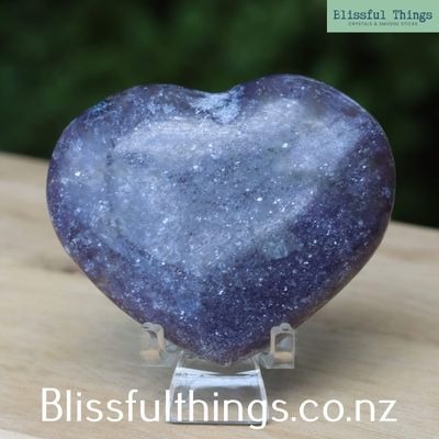 Lepidolite Heart