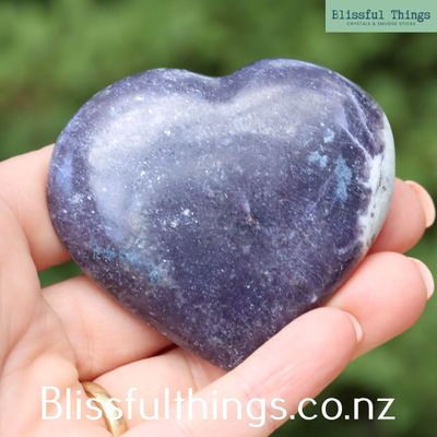 Lepidolite Heart