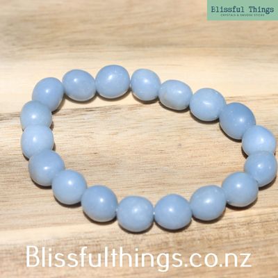 Angelite Bracelet with irregular beads