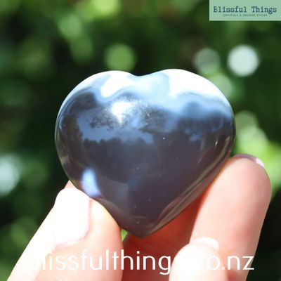 Orca Agate Heart