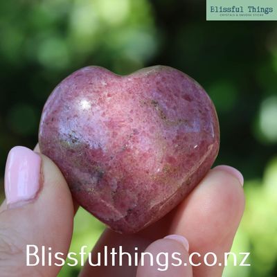 Rhodonite Heart Small