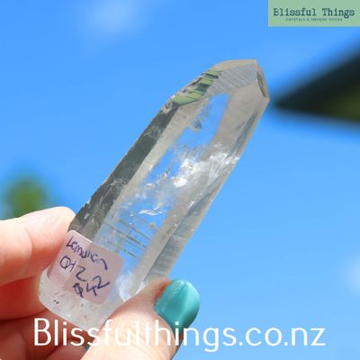 Lemurian quartz Point with cut base.