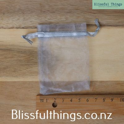 Sliver Organza Presentation Bag Drawstring