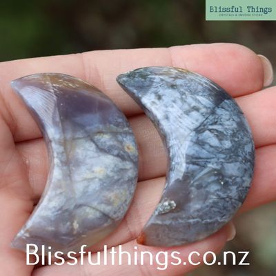 Plume Agate Moon