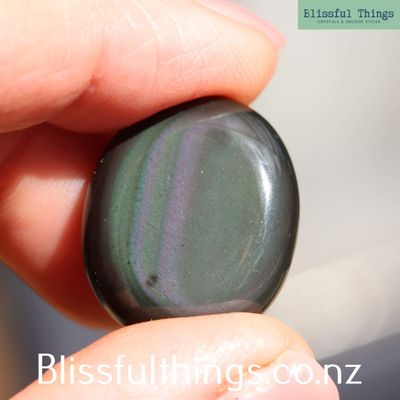 Sheen Obsidian Mini Flat Stones