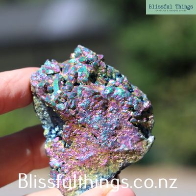 Rainbow Aura Quartz Cluster
