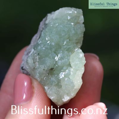 Prehnite with Druze