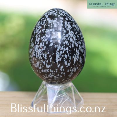 Snowflake Obsidian Egg