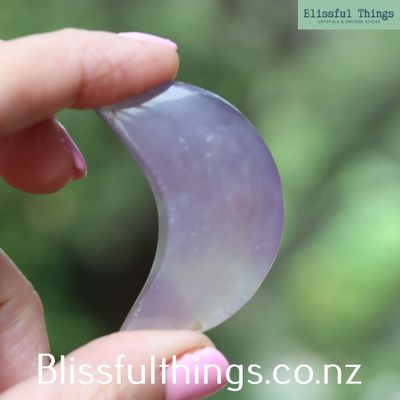 Purple Chalcedony Moon