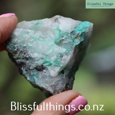 Ajoite in Quartz Matrix Raw