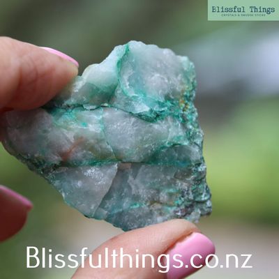Ajoite in Quartz Matrix Raw