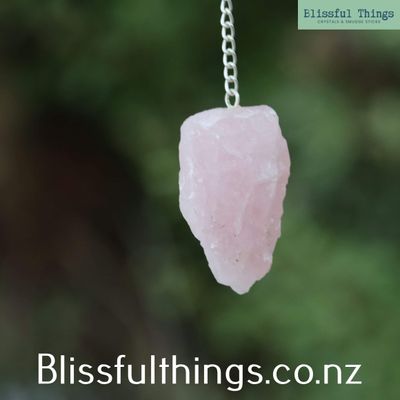 Rose Quartz Raw Pendulum