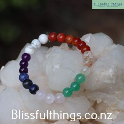 Chakra Stone Bracelet 8mm