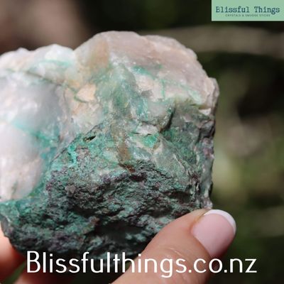 Ajoite in Quartz Matrix Raw