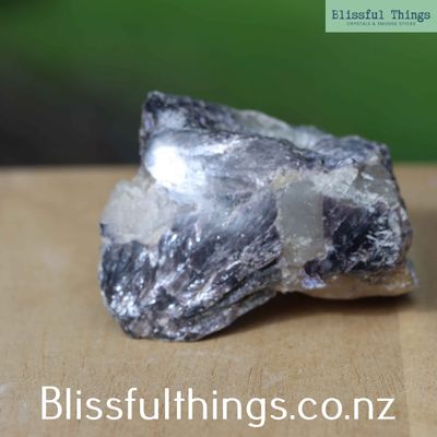 Silver Leaf lepidolite. Polished Face