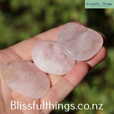 Rose Quartz Flat Stone