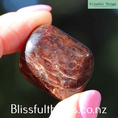 Hessonite Garnet Tumbled