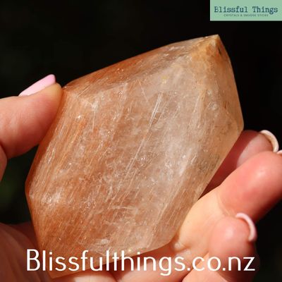 Copper Rutile/Rutilated Quartz Double Terminated Free Form
