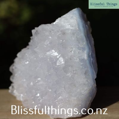 Blue Lace Agate and Quartz Cluster
