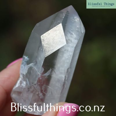 Lemurian Quartz Window and Cut Base.