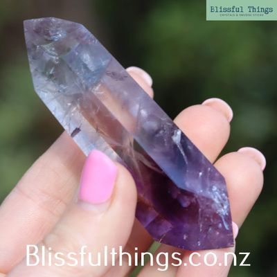 Smoky Amethyst Double Terminated Point