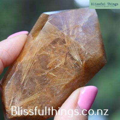 Copper Rutile/Rutilated Double Terminated Quartz Free Form