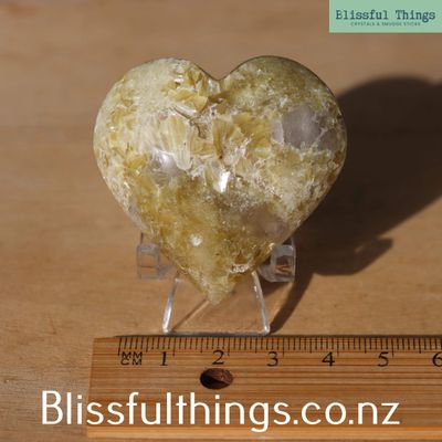 Muscovite/Yellow Mica Heart