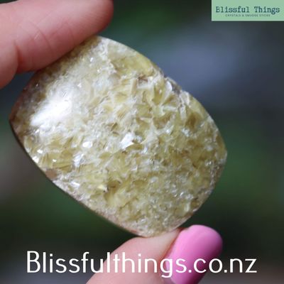 Muscovite/Yellow Mica Cabochon